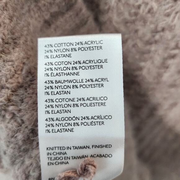 Maeve Anthropology Women's Fuzzy Chunky Cowl Neck Sweater Size Small - Picture 5 of 8